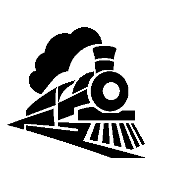 Steam Train Locomotive Logo