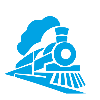Steam Train Locomotive Logo #00a3e4