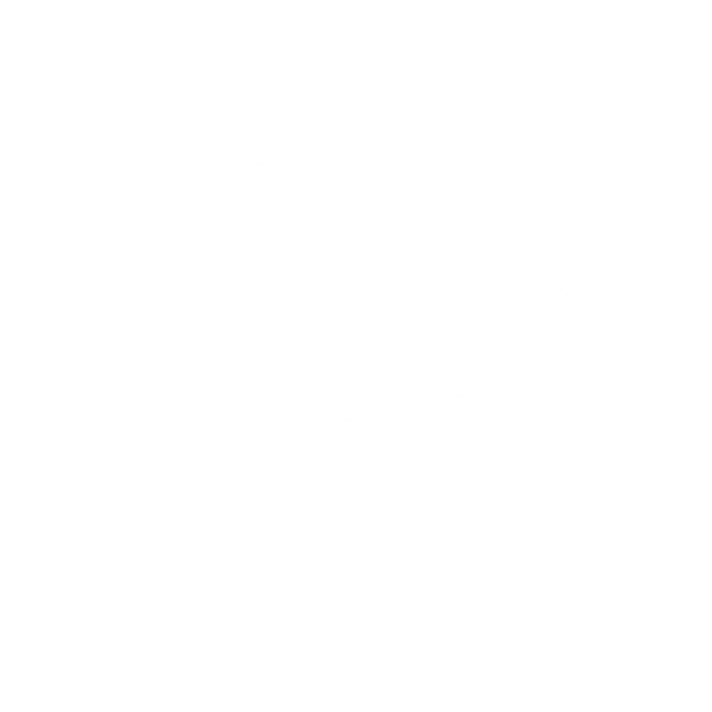 Train Tunnel Perspective Logo #ffffff