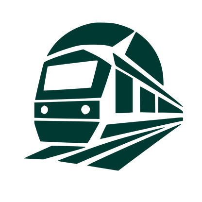 Train Tunnel Perspective Logo #003932