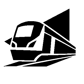 Speeding Train Layered Logo