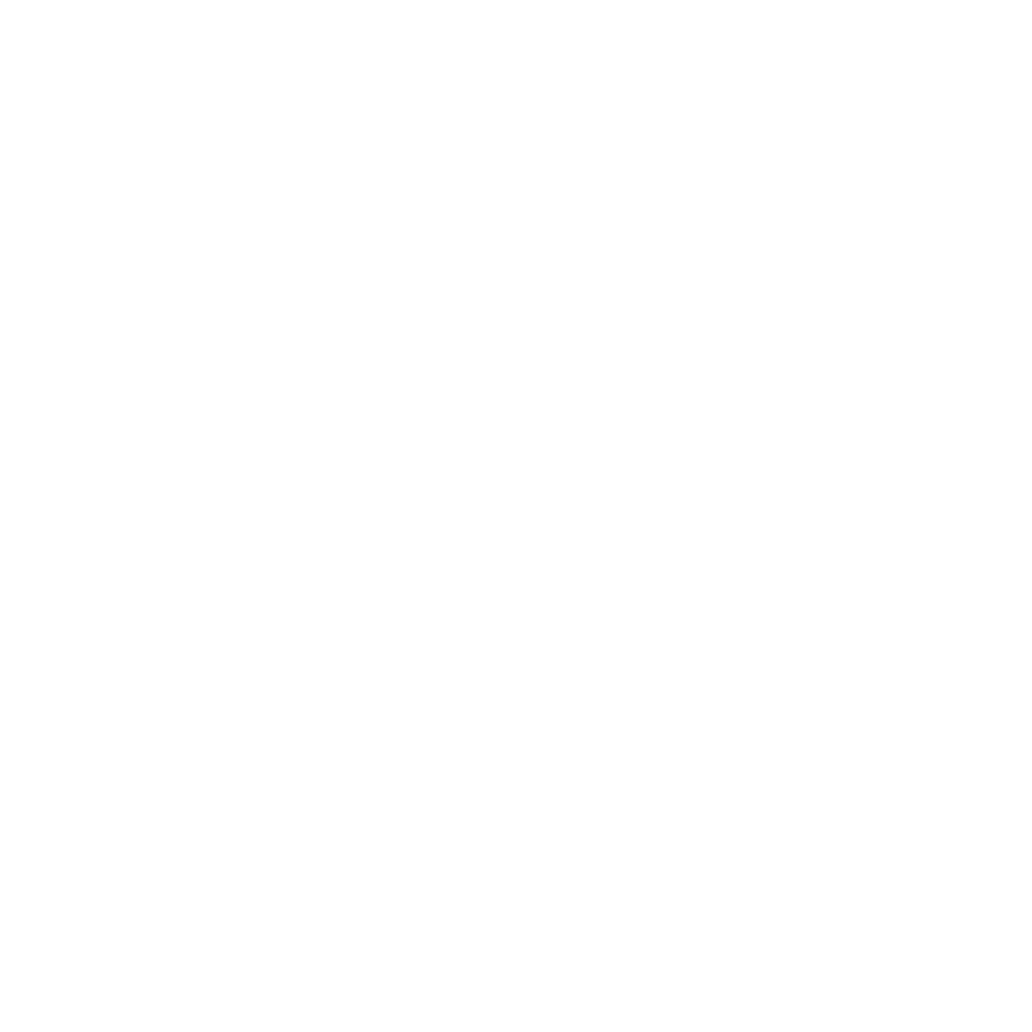Layered Overlap Train Logo #ffffff