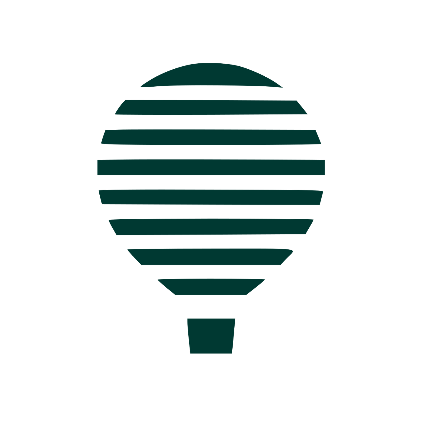 Striped Hot Air Balloon Logo #003932