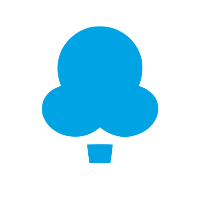 Hot Air Balloon Silhouette Logo #00a3e4