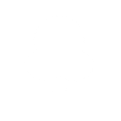 Hot Air Balloon Silhouette Logo #ffffff