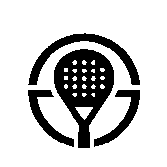Padel Racket Circle Logo