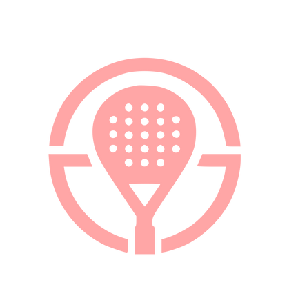 Padel Racket Circle Logo #ffa6a6