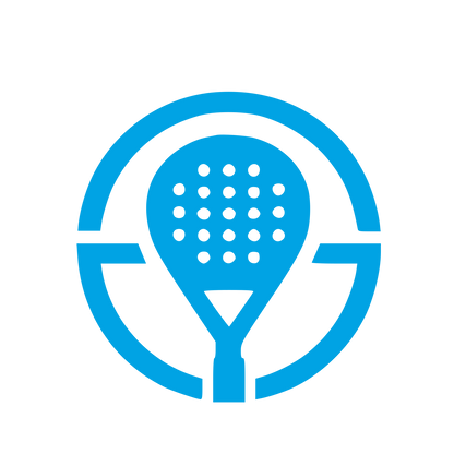 Padel Racket Circle Logo #00a3e4