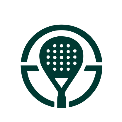 Padel Racket Circle Logo #003932