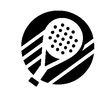 Padel Racket Circle Logo