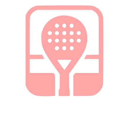 Padel Racket Bold Logo #ffa6a6