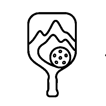 Monoline Pickleball Paddle Mountain Logo