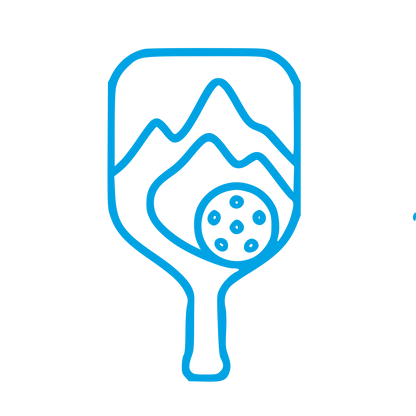 Monoline Pickleball Paddle Mountain Logo #00a3e4