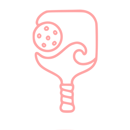 Monoline Pickleball Paddle Logo #ffa6a6