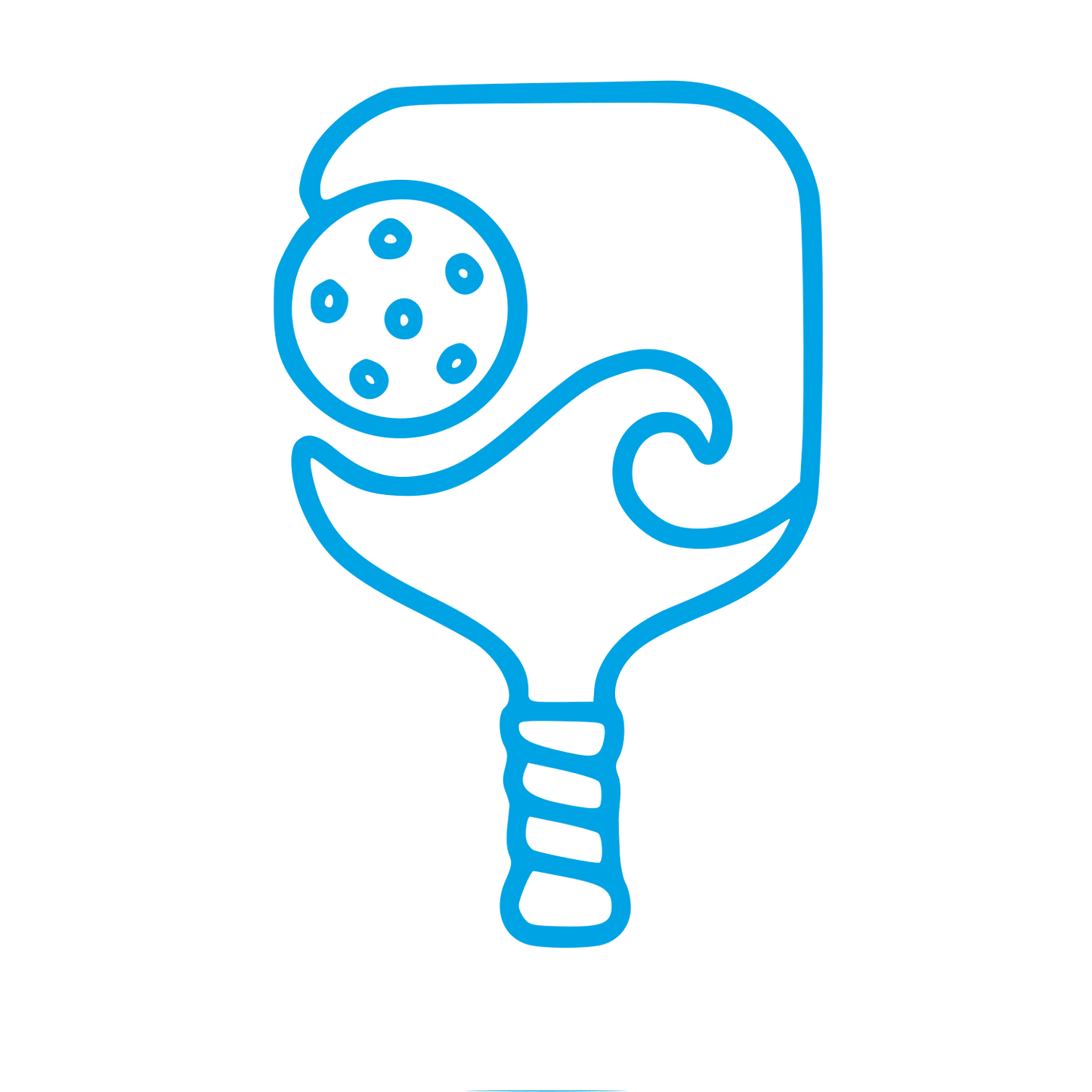 Monoline Pickleball Paddle Logo #00a3e4