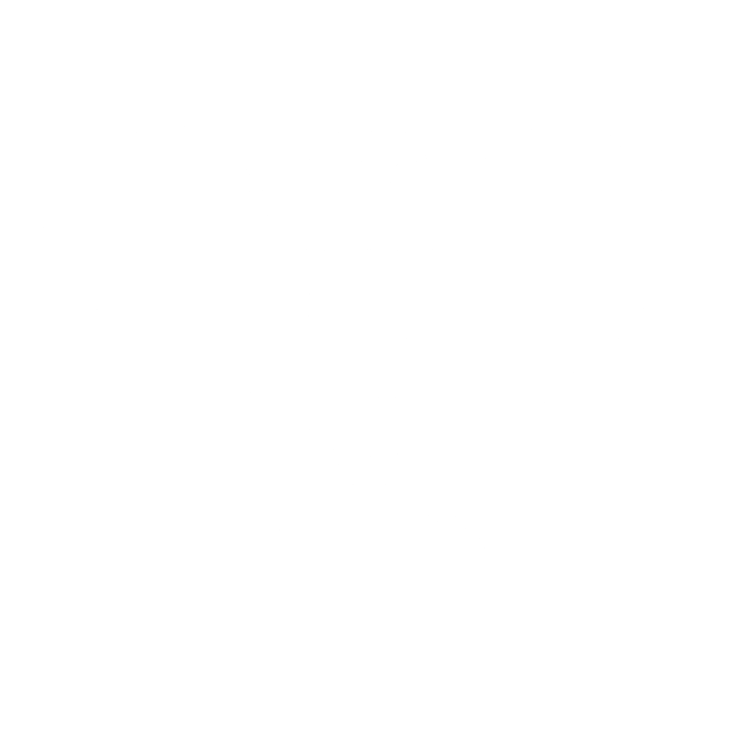 Crossed Pickleball Paddles Logo #ffffff
