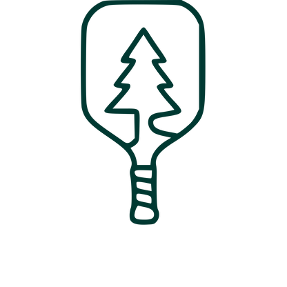 Pine Tree Pickleball Paddle Logo #003932