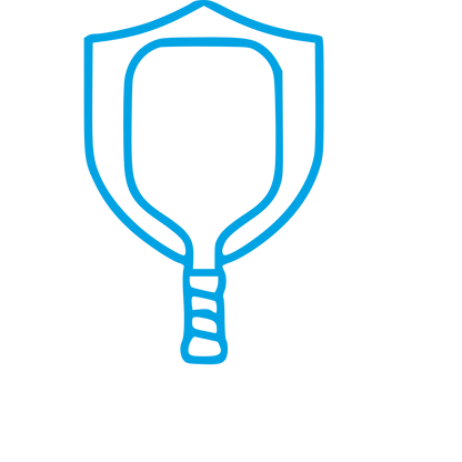 Pickleball Paddle Shield Logo #00a3e4