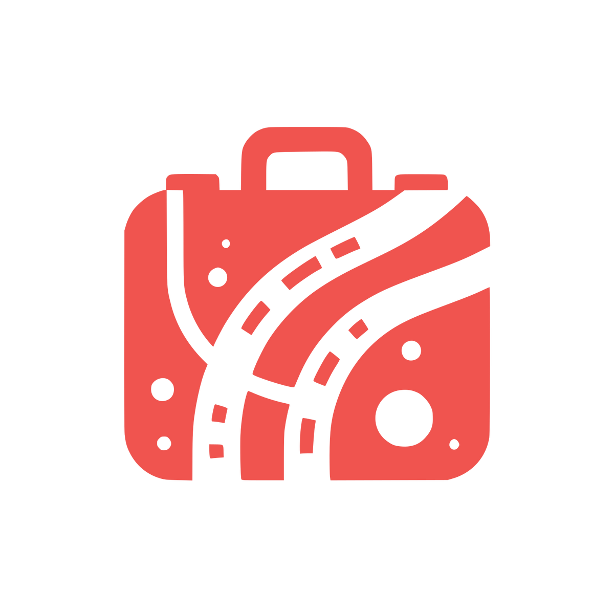Briefcase Travel Logo #F0544F