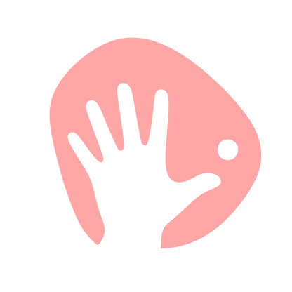 Hand Climbing Hold Logo #ffa6a6