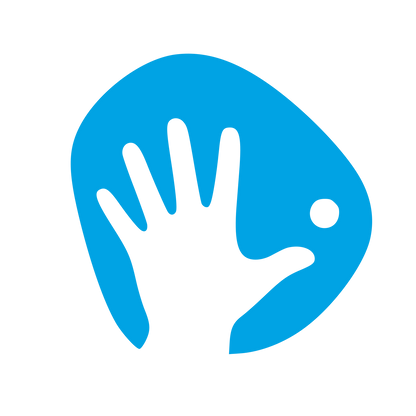 Hand Climbing Hold Logo #00a3e4