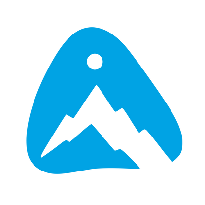 Climbing Hold Mountain Logo #00a3e4