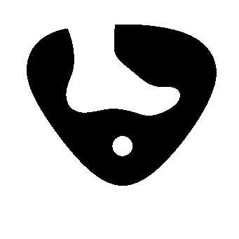 Climbing Hold Negative Space Logo