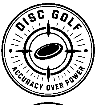 Disc Golf Stamp Badge Logo