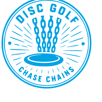 Disc Golf Chains Badge Logo #00a3e4