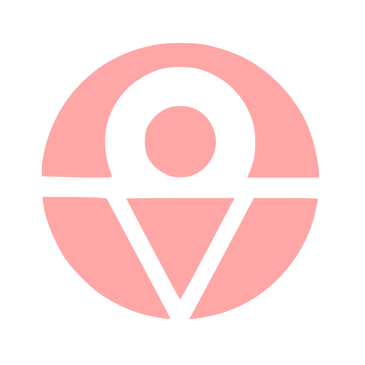 Globe Pin Location Logo #ffa6a6