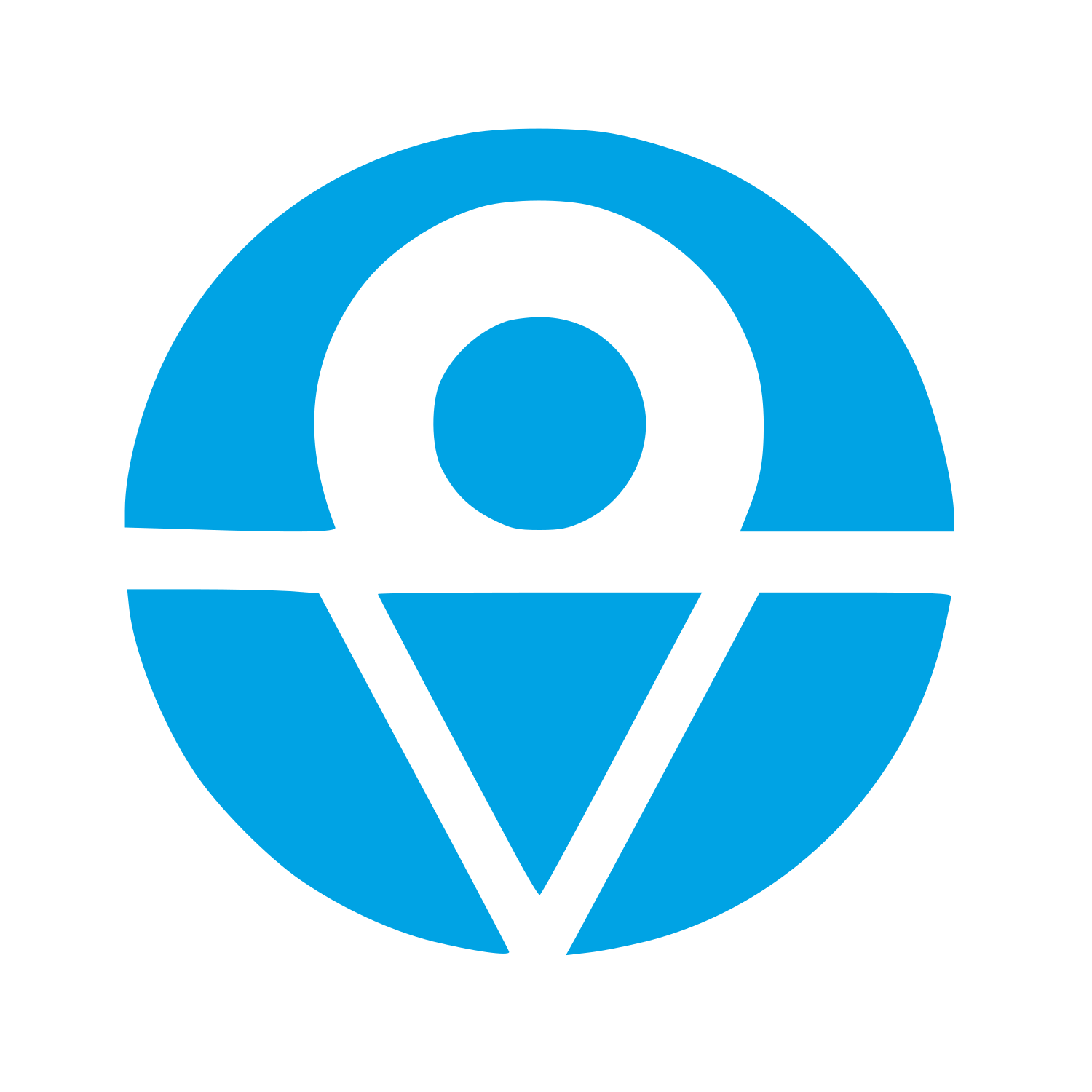 Globe Pin Location Logo #00a3e4