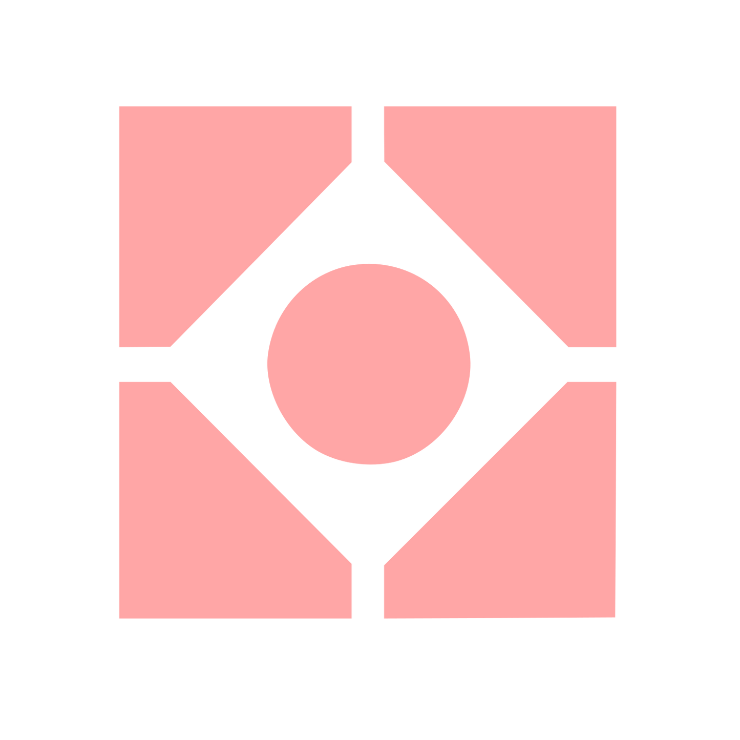 Bauhaus Circle Diamond Logo #ffa6a6