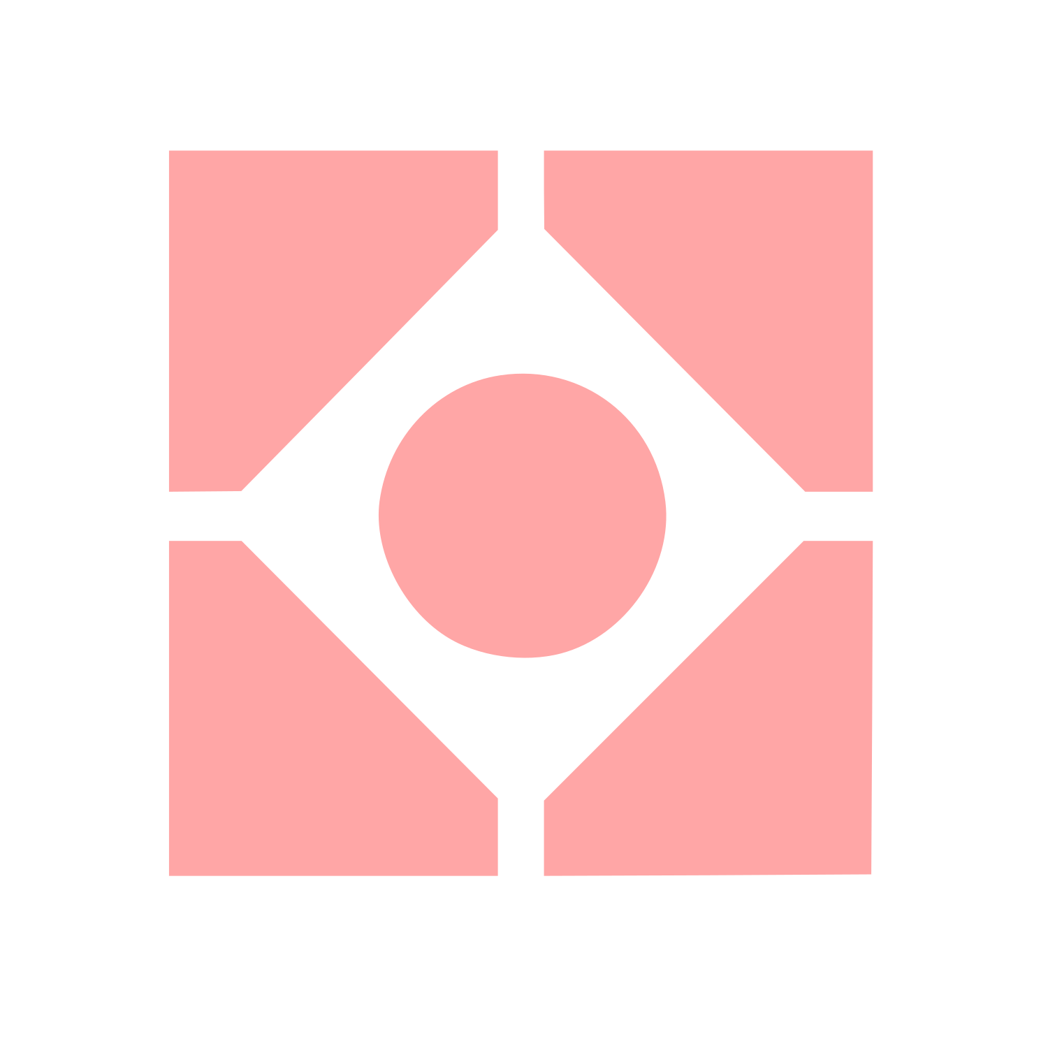 Bauhaus Circle Diamond Logo #ffa6a6