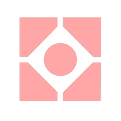 Bauhaus Circle Diamond Logo #ffa6a6