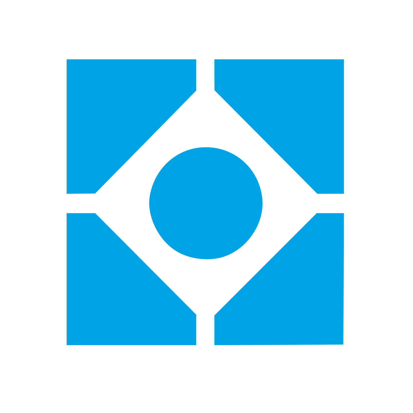 Bauhaus Circle Diamond Logo #00a3e4