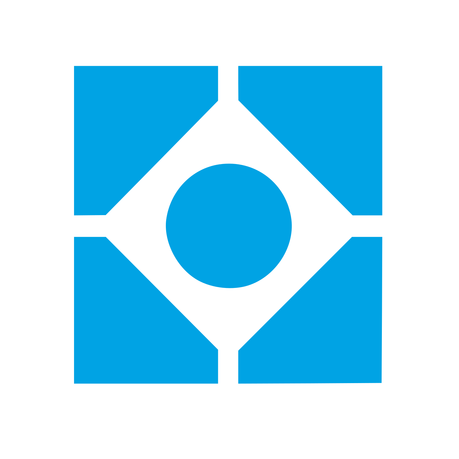 Bauhaus Circle Diamond Logo #00a3e4