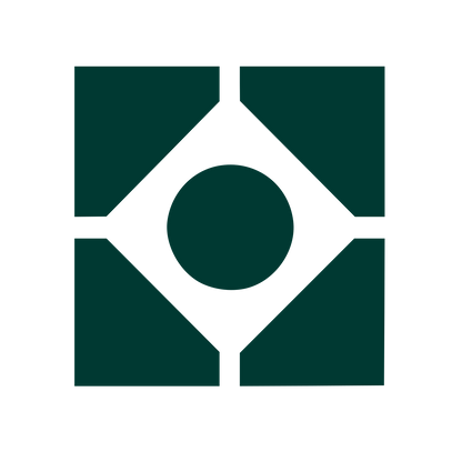 Bauhaus Circle Diamond Logo #003932