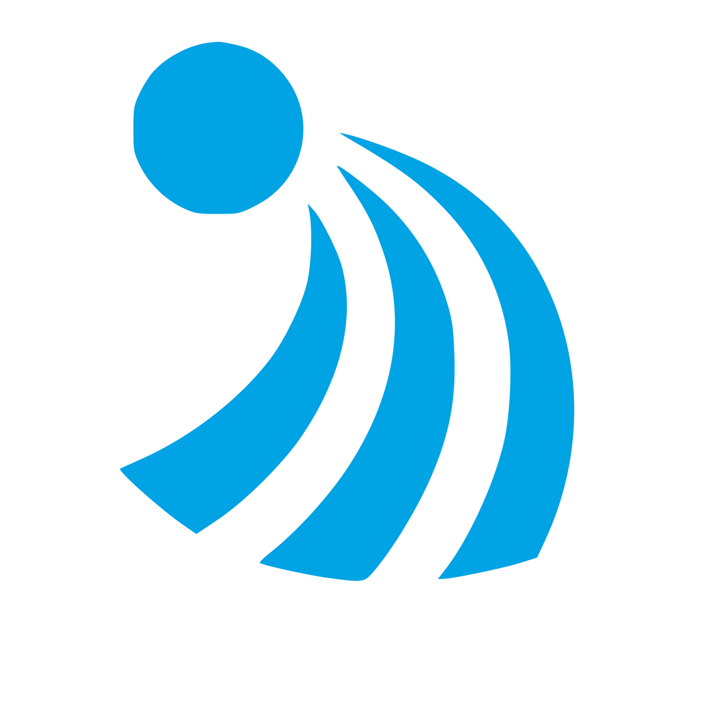 Bauhaus Spikeball Player Logo #00a3e4