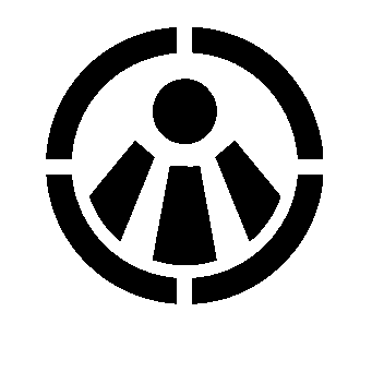 Bauhaus Person Circle Logo