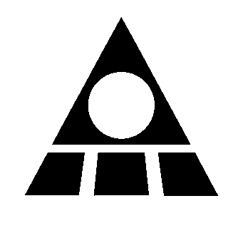 Bauhaus Triangle Circle Logo