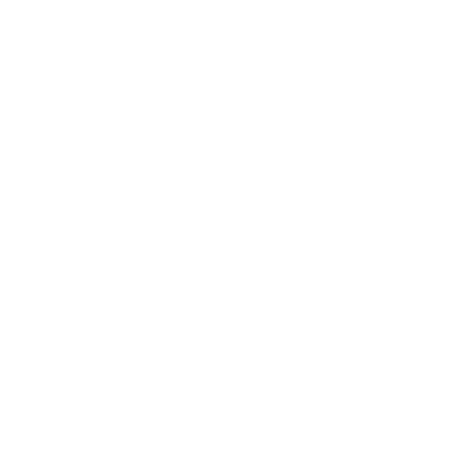 Bauhaus Triangle Circle Logo #ffffff
