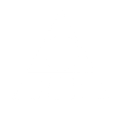 Bauhaus Triangle Circle Logo #ffffff