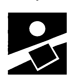 Brutalist Cornhole Board Logo