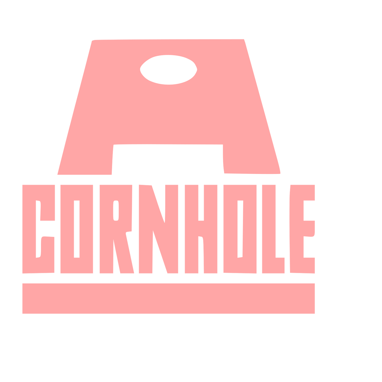 Cornhole Board Game Logo #ffa6a6