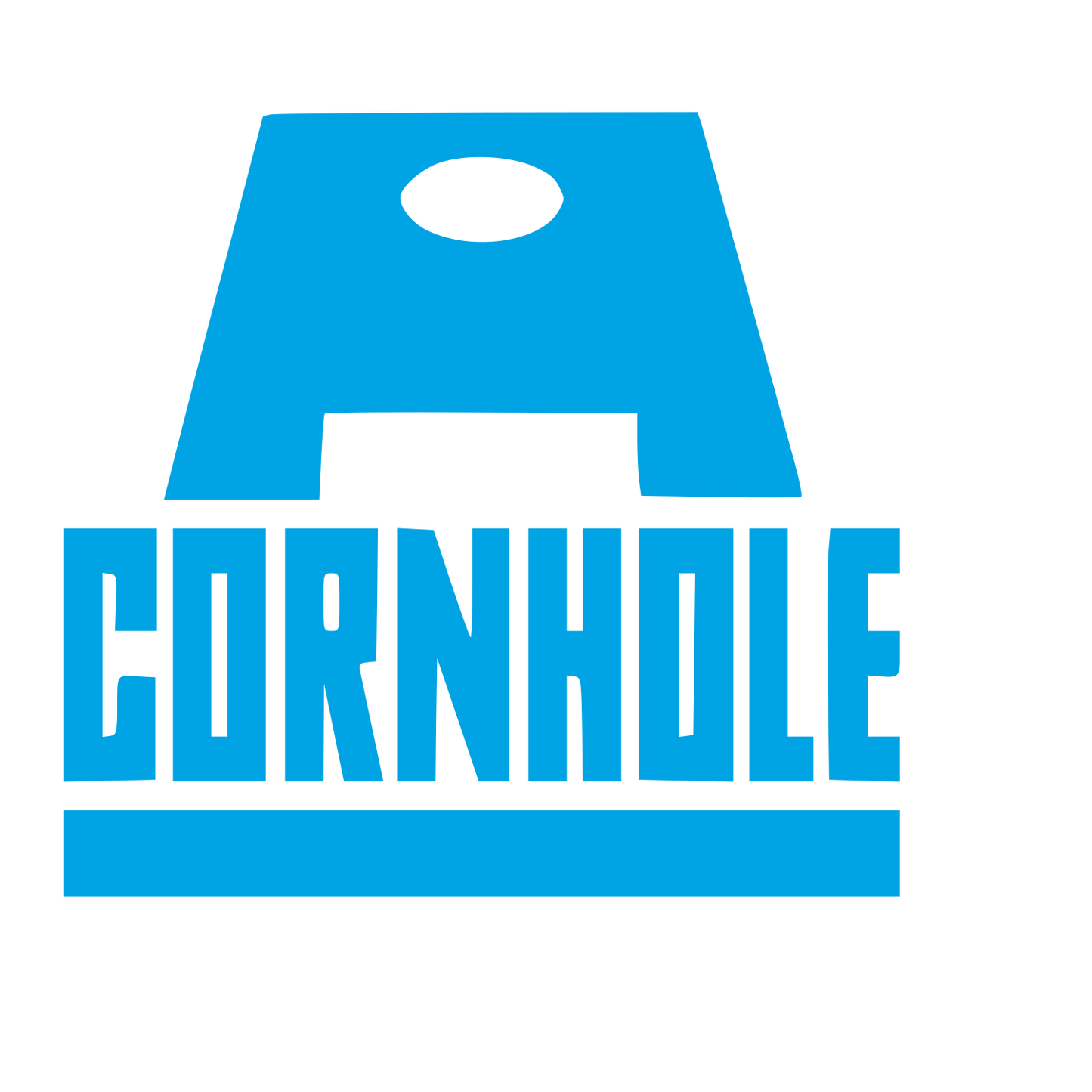 Cornhole Board Game Logo #00a3e4