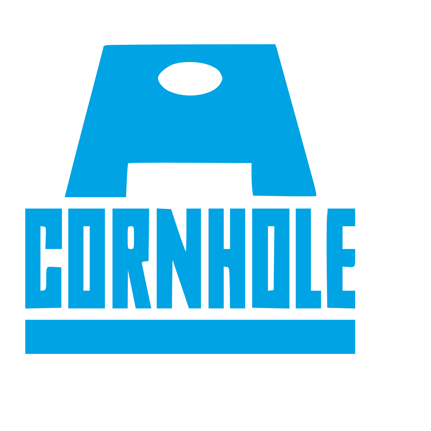 Cornhole Board Game Logo #00a3e4