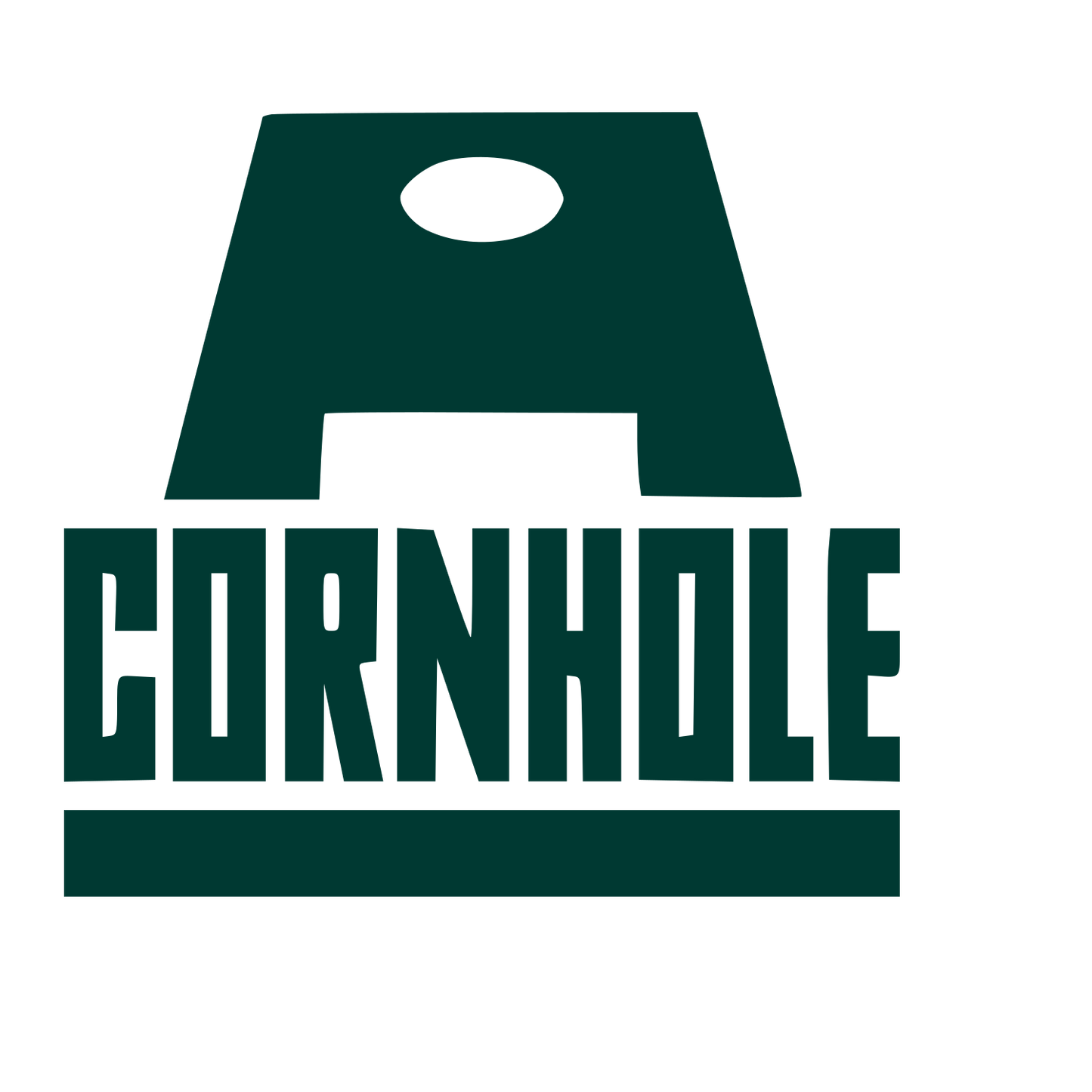 Cornhole Board Game Logo #003932