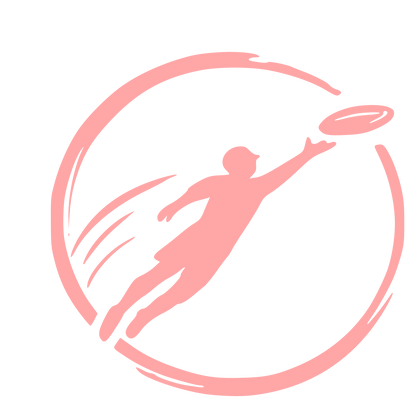 Ultimate Frisbee Player Logo #ffa6a6