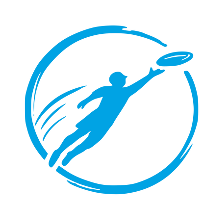 Ultimate Frisbee Player Logo #00a3e4
