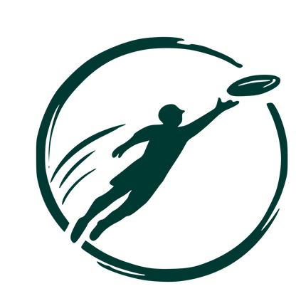 Ultimate Frisbee Player Logo #003932